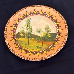 Handcrafted Romania Landscape Decorative Plate